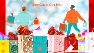 This is an image of personalized gift bags.  It links to more gift bags.