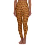 Tagete Flower Fun Abstract High-Waisted Yoga Leggings which links to more comfortable apparel products.