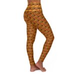 Marigolds - Tagetes High-Waisted Yoga Leggings Design which links to more comfortable apparel products.